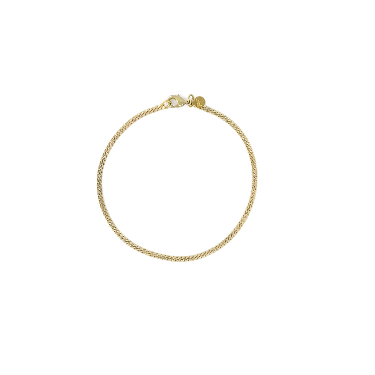 Armband-Neo Armband feine flache Kette – Messing