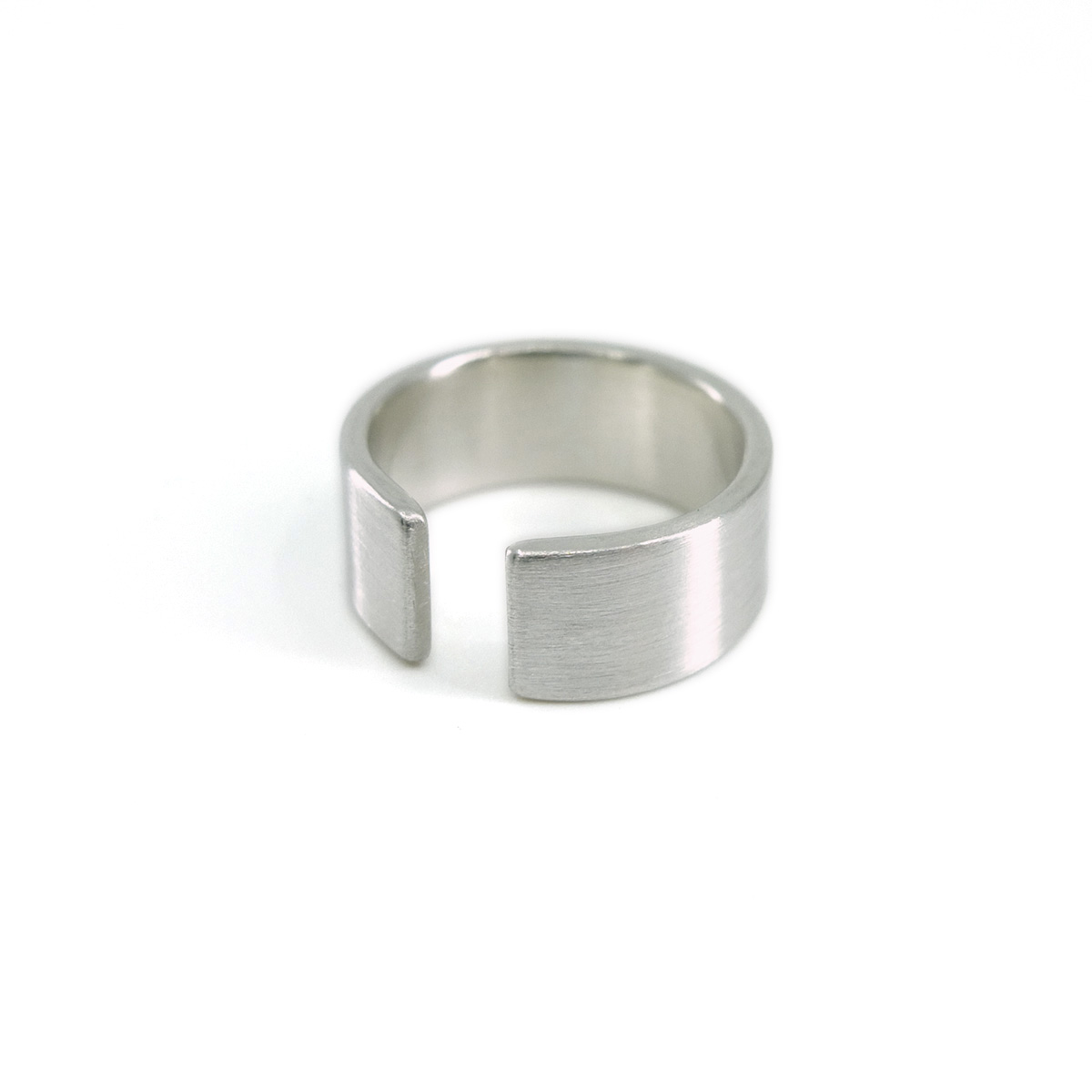 Ring flach offen – Silber