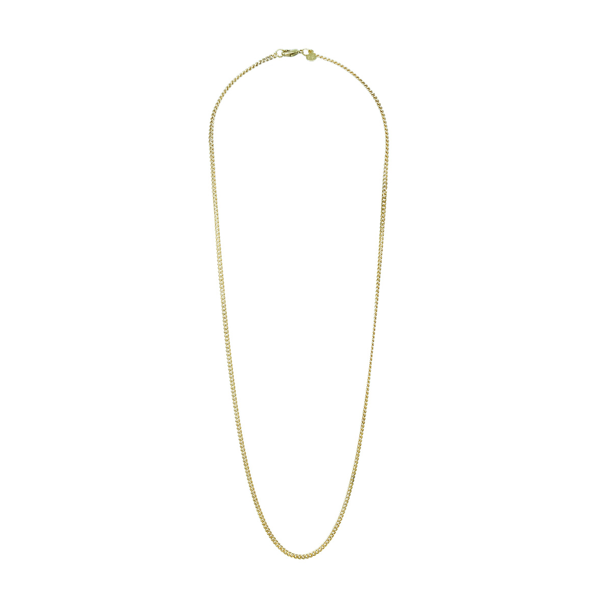 halskette-neo Feine flache Kette – Messing