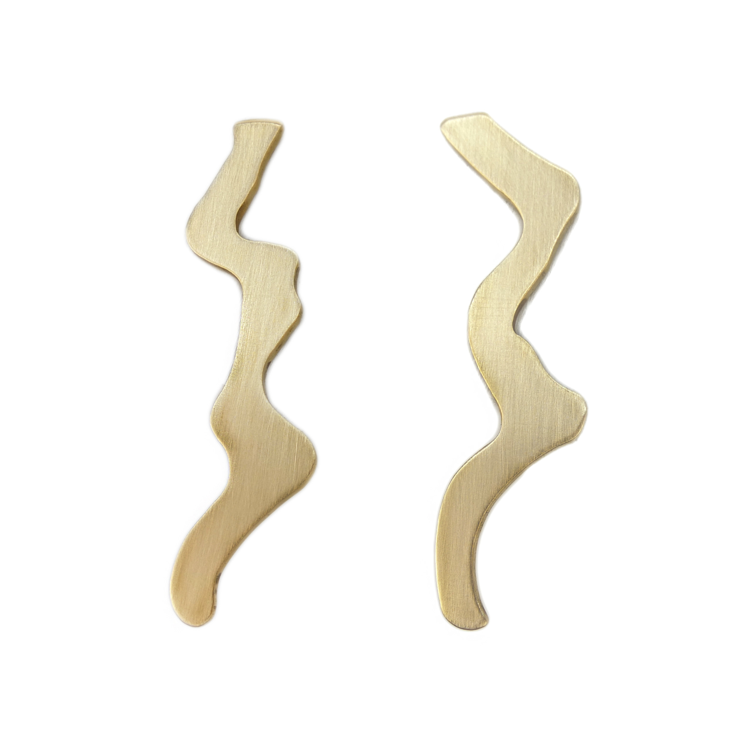 Ohrstecker Waves Messing Ohrstecker Waves Messing